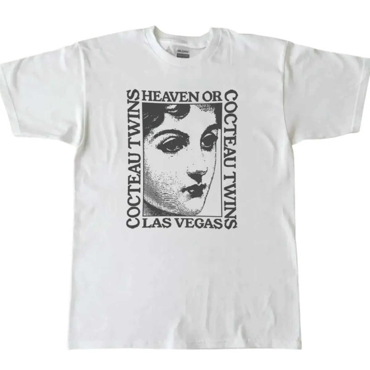 Unisex Cocteau Twins T-shirt with Vintage-Inspired Graphic, Casual Round Neck Fashion Apparel in 100% Breathable Cotton, Tshirt, Shortsleeve
