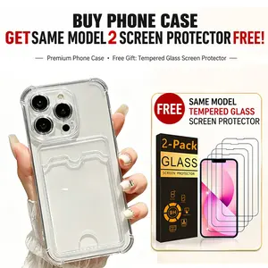 (Includes 2 Free Screen Protectors) Heart Pattern Clear Phone Case, Decorative Phone Protector Cover, Phone Accessories Compatible with iPhone 11 12 13 14 15 16 17  Pro Max/Pro/Plus