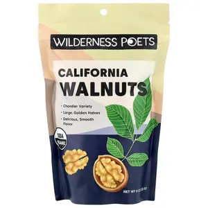 Wilderness Poets Organic California Walnuts, 8 oz (226 g)