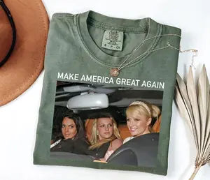 Y2K Comfort Colors Make America Great Again T-Shirt, Funny MAGA T-Shirt, Funny 2000s Tee, Best Friends Tops, Mean Girls Apparel, Dark Humor Outfit