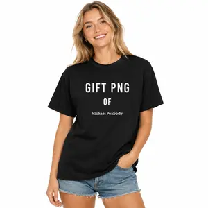 Personalized Gift Tee for Men & Women – “Gift PNG of Michael Peabody”, Casual Streetwear T-Shirt, Unisex Cotton Graphic Top, Custom Name or Message Design, Relaxed Fit, Everyday Wear