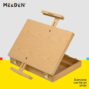 MEEDEN Art Sketchbox Tabletop Art Easel, Adjustable Beechwood Storage Box for Painting, Gift