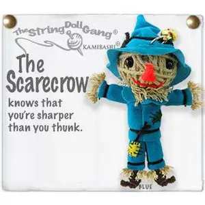The Scarecrow String Doll Keychain - Bag Charm - The Wizard of Oz , Wicked