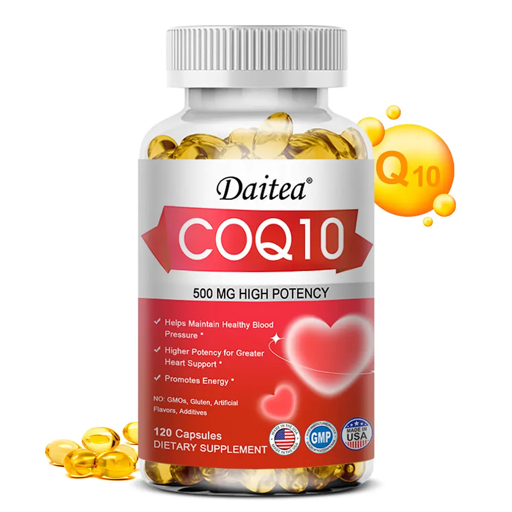 Daitea Coenzyme Q10 health supplement, supports heart health and energy levels. 120 Capsules Dietary Healthcare