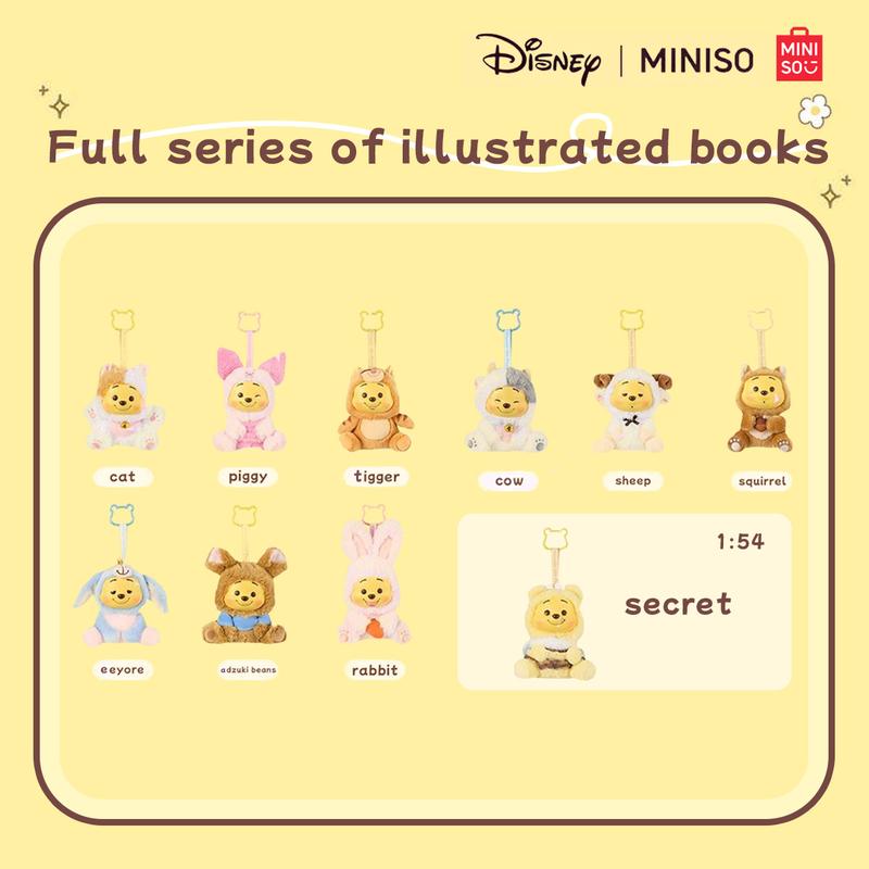 【Holiday Gift】Disney Winnie the Pooh Surprise Plush Blind Box Keychain - Party Collectibles for Bags & Gifts!, Holiday & Holiday Haul