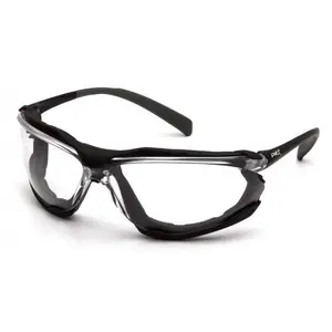 12 Pack of Pyramex  PROXIMITY SB9310ST Clear H2X Anti-Fog Lens with Black Frame