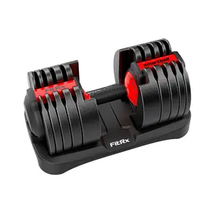 FitRx Adjustable Dumbbells, 90lb SmartBell XL Dumbbell Set with 9-in-1 Quick-Select Weights, 5lb Increments for Home Gym