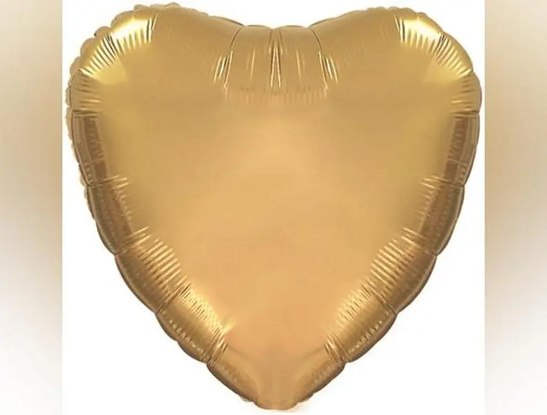Gold Heart Balloon