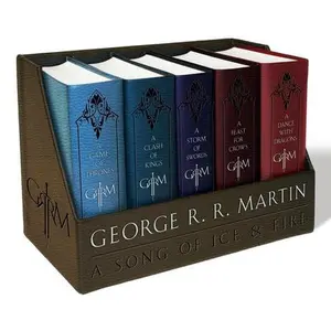 George R. R. Martin's a Game of Thrones Leather-Cloth Boxed Set (Song of Ice Andfire Series): A Game of Thrones, a Clash of Kings, a Storm of Swords, -- George R. R. Martin, Mixed Media Product