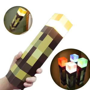Upgraded Pixel Torch Night Light – USB Pluggable LED Wall Lamp | Handheld Flashlight for Kids Room, Holiday Party & Creative Home Decor,Gifts for boyfriend.Birthday gift