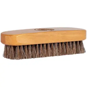 - Horse Hair Brush Kit - Ideal for Boot or Shoe Brushes - Soft Non-Scratching Horsehair Bristles - Comfy Hard Wood Handle for Cleaning, Polishing, Shining Leather Boots or Shoes