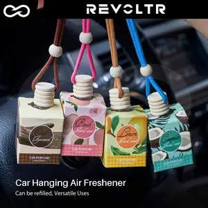 Car Hanging Air Freshener, Car Rearview Mirror Decor, Creative Car Interior Pendant Hanging Accessory, Decoration For Living Room, Bedroom, Clothes Closet, Home, Car Scented Air Freshener, Coconut, White Peach