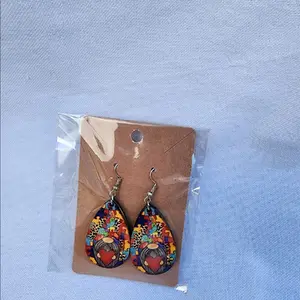 Gnome Autism Tear Drop Earrings