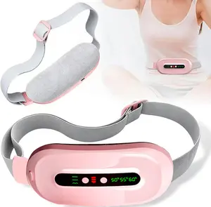 【Mosnami】Wearable Electric Menstrual Heating Pad, Hot Massage Heating Pad, Warming Belt for Cramps with Vibration & Massage, Abdominal Relieve with Three Levels, Festival Gifts for Woman