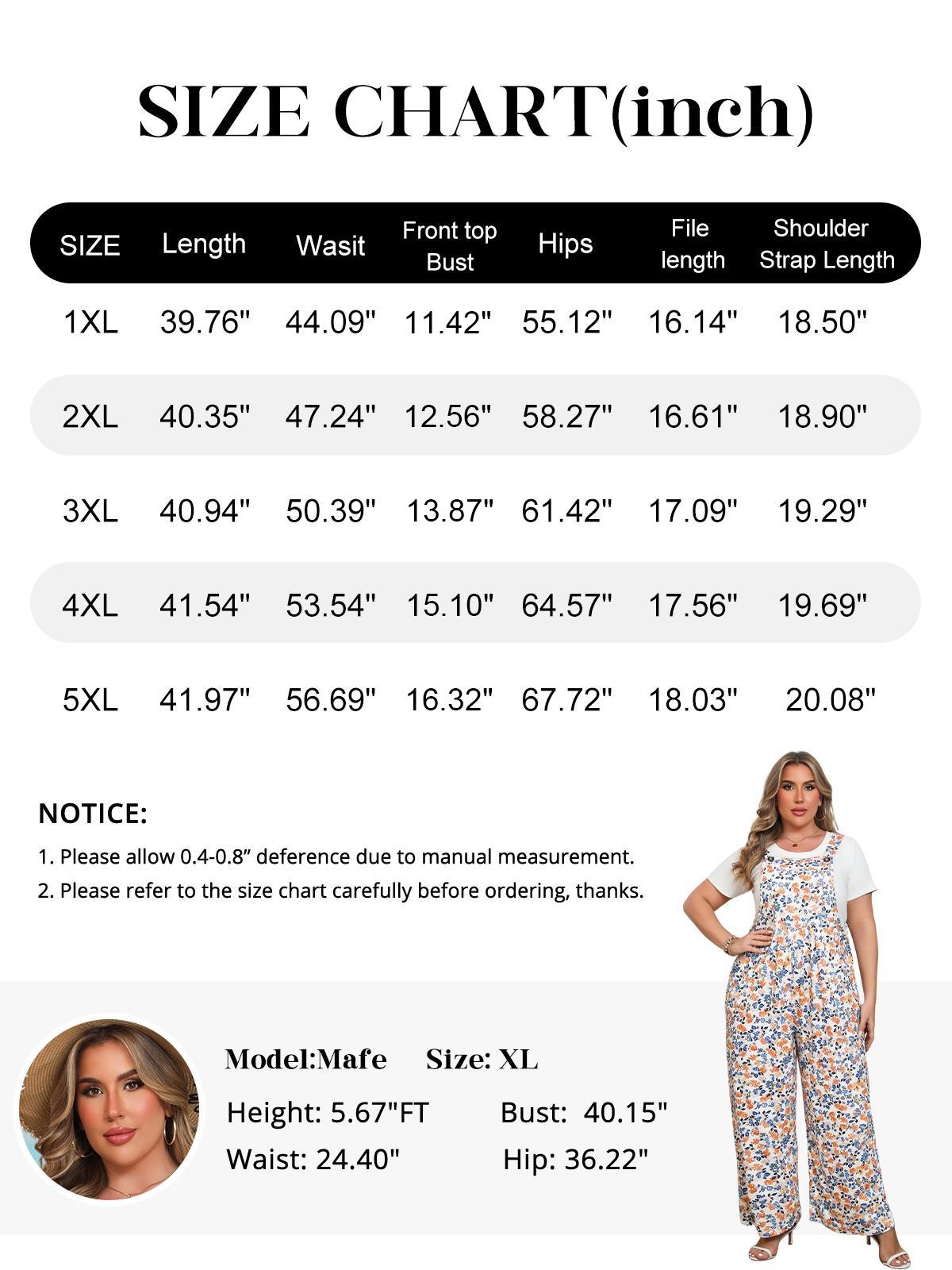 Chulianyouhuo 2026 Women's Plus Size Jumpsuit Overalls Wide Leg Casual Rompers Adjustable Loose Fit Jumpsuits With Pockets 2026 TikTokShopHolidayHaul  Breathable Lightweight
