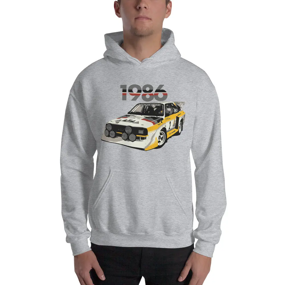 Audi Sport quattro S1 Rally Car '86 Unisex Hoodie