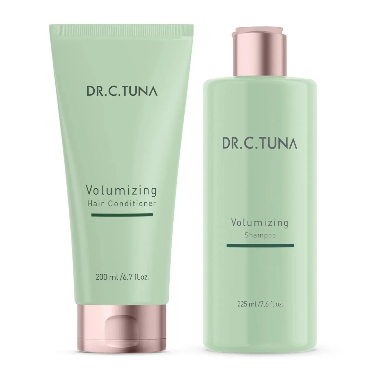 FARMASI DR. C TUNA Volumizing Haircare Duo - Genuine New Shampoo and Hair Conditioner Bundle, Hair Cleanser Conditioner, Duo Set, Two Items