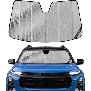 Pigenius Windshield Sun Shade for Chevy Equinox & GMC Terrain 2025 2026, Custom Fit 4th Gen Gas & EV Models, Reversible Silver/Black