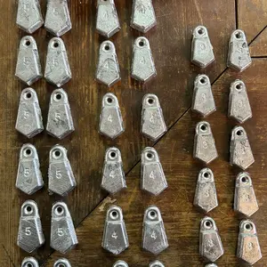 36 pieces 3oz 4oz 5oz bank flat sinkers 36 pieces 3oz 4oz 5oz bank flat sinkers