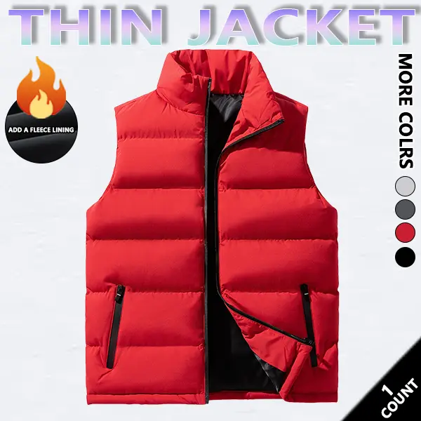 Product Introduction of Mens Vest Jacket Warm Sleeveless Jackets Winter Waterproof Zipper Coat Autumn Stand-up Collar Casual Waistcoat Brand ClothingPlease check the size chart before purchasing. 9