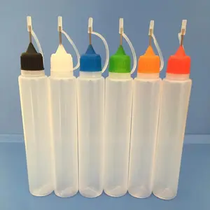 Colorful 30ml Refillable Squeezable Needle Bottle Point Line Diy Polymer Clay Tools Gifts Refillable Reservoir