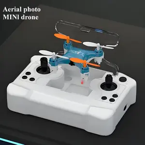 Smart Mini Flyer with Remote Control with Safety Guard and Storage Case-360° Rolling Aerial Toy with Auto Hover and One-Key Control