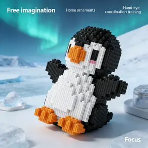 Cute Penguin Creative Building Block Model, 1688pcs, Original Authentic, New 2026 Design, Perfect Gift, Enhances Hand-Eye Coordination
