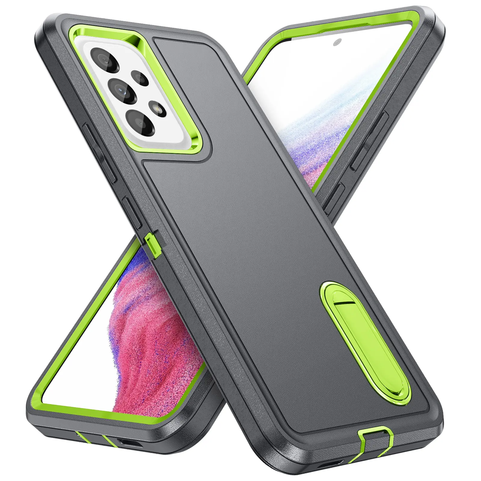 Fin Anti-Dust Hard Phone Case for Samsung Galaxy A15 A14 5G A13 A53 A54 A04S S25 S23 FE S22 Ultra S24 Plus Strong Accessories Covers