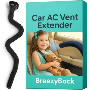 AC Vent Extender | Air Vent Hose for Backseat | Directs Cool or Hot Air to  & Pets | Universal Fit | Extends Up to 10 FT | AC Tube for   |  Seat Air Conditioning | BreezyBack