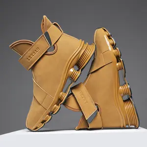 Men’s Casual Mid-Top Shoes with Structured Support and Durable Sole