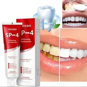 Toothpaste-Whitening Oral Care Kit: Fluoride-Free SP-4 Probiotic Toothpaste (Stain Removal) + 10-Day Remineralizing Gum, Protect Teeth and Gums