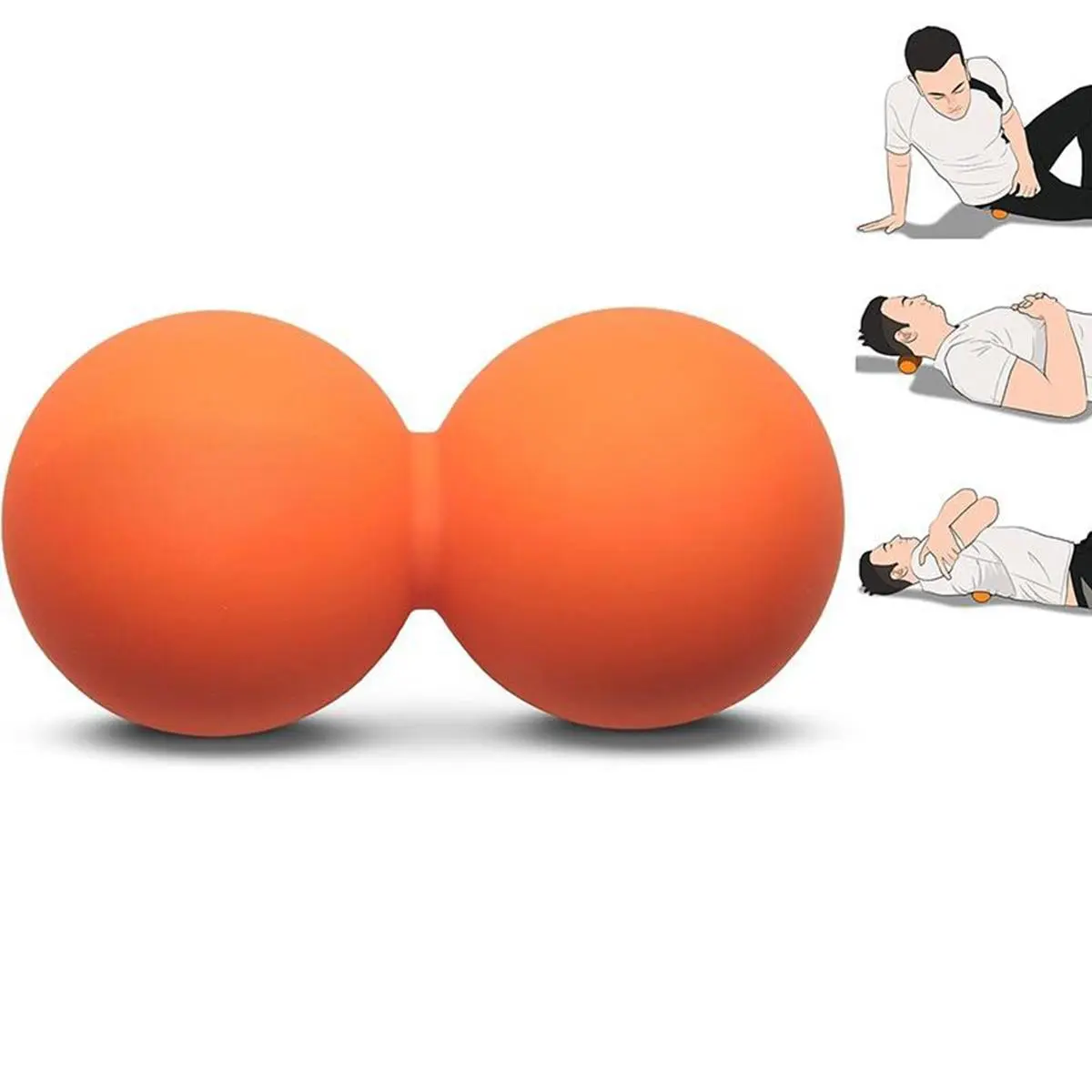 Peanut Shaped Massage Ball, Manual Massage Tool for Back Muscle Relaxation and Relief, Trigger Point Deep Tissue Exercise Massage Ball, Body Care Tool for Home & Travel, Muscle Massagers, Relaxation Aid