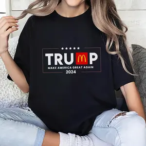 Trump Mcdonalds T Shirt Make America Great Again Shirt Trump Mcdonald Election 2024 Pennsylvania Trump tee Merch Republican Gift Trump Tee 295