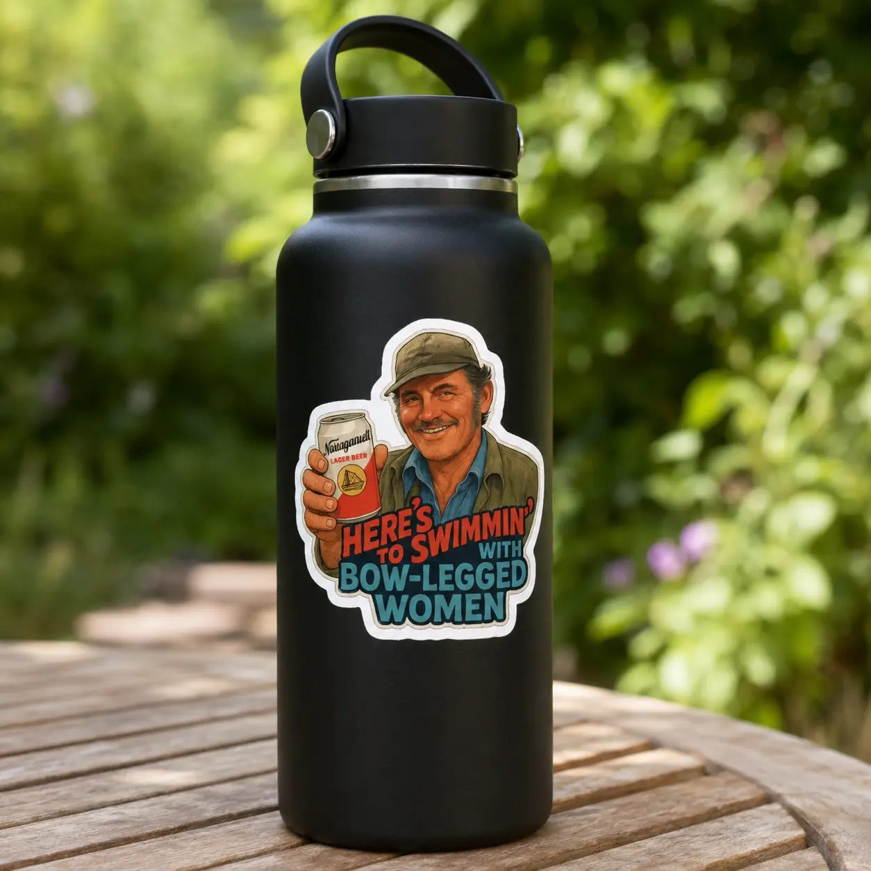 Here To Swimming Quint Jaws Meme Sticker