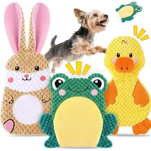 Dog Toys to Keep Them Busy, 3 Pack No Stuffing Interactive Dog Toys with Crinkle, Squeaky Puppy Chew Toys for Small, Medium Breeds