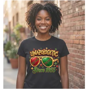 Juneteenth DTF Heat Transfer (10in) - Ready-to-Press Embossing Graphic for T-Shirts, Tote Bags, Customized Craft Projects, All Ages DIY Supplies (Default Specialty Printmaking Supply)
