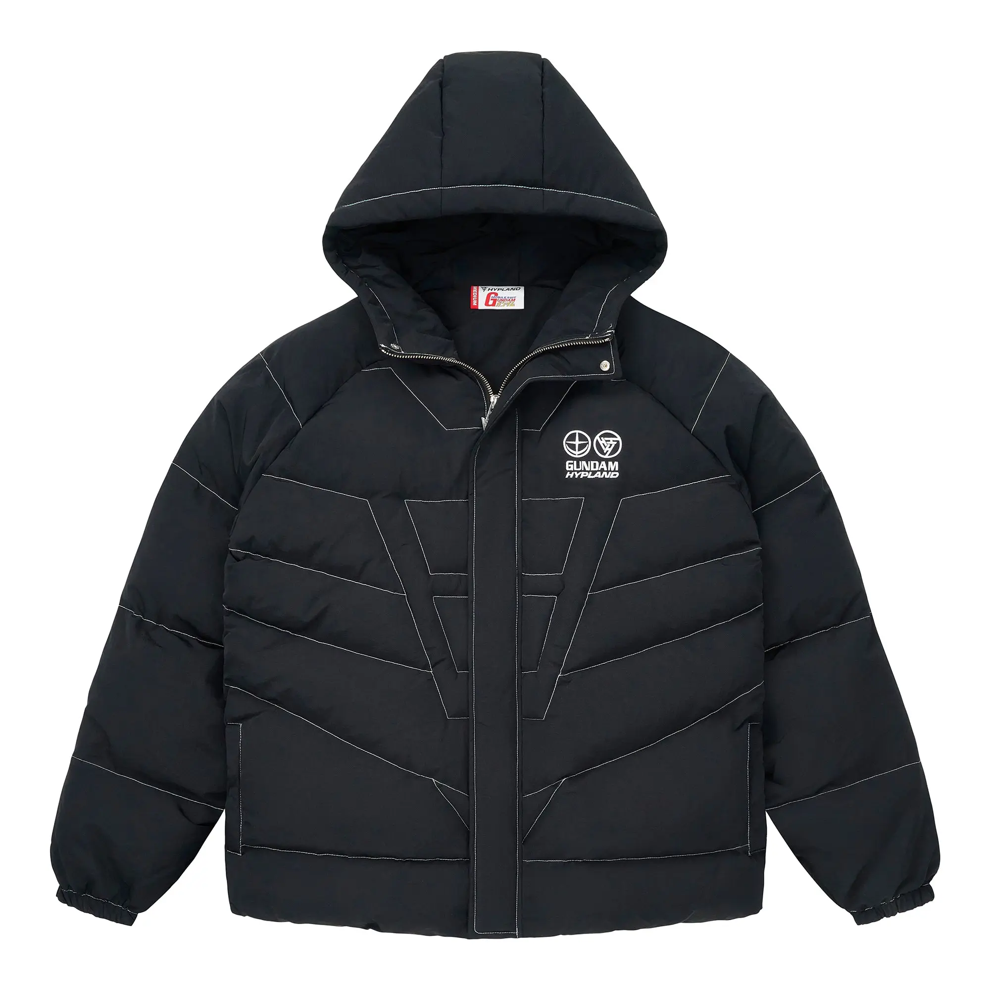 Men's Solid Black Reversible Puffer Coat - Warm Menswear Jacket with a Ripstop Nylon Shell and Cotton Filling, Coats