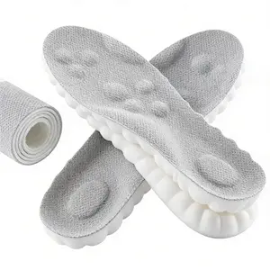 4D Cloud Soles for Men & Women Anti-Fatigue Shock Absorption Foot Pain Relief High Elastic Cushioned Non-Slip Soft Insoles for Daily Wear