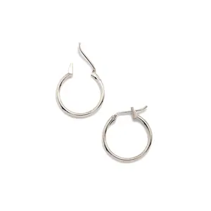 Silver Kahlo Hoop Click-Top Earrings (xs)