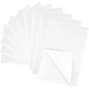 10PCS White Self Adhesive Sticky Felt Fabric Sheets for Craft Supplies Art Home Making (8.3" x 11.8"/20 x 30cm)
