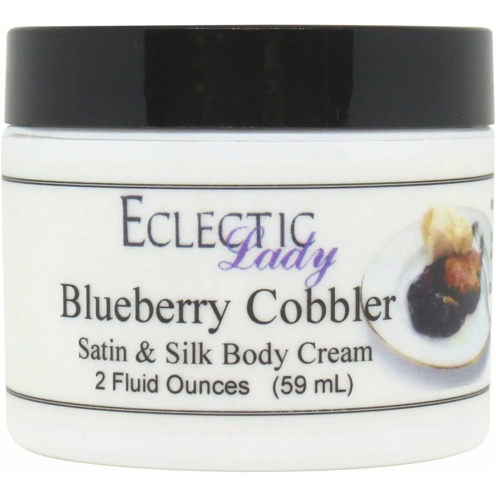 Blueberry Cobbler Satin and Silk Cream,  Body Cream, Body Lotion