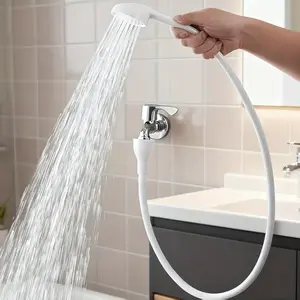 Pet Specific Portable Shower Head, 360° Handheld Faucet Extender, Long Hose Removable Spray Head, Sink Cleaning Bathing Tool, Multi-Use Set