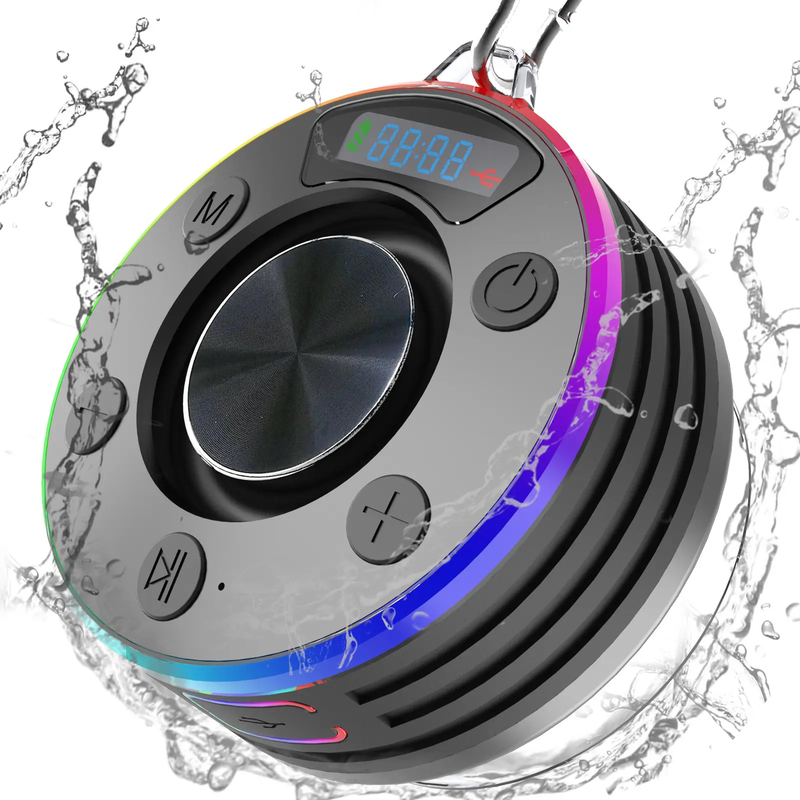 Multifunctional Compact Portable Bluetooth Audio Speaker - Waterproof, Dustproof, Stereo Sound, Battery Powered Portable Speakers