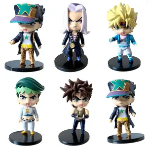 1 Pc Anime JOJO's Bizarre Adventure Golden Wind Action Figures Kujo Jotaro Narancia Ghirga Giorno Giovanna PVC Model Kid Toy