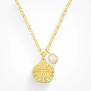 EVRY JEWELS Gold or Silver Plated Women's Ocean's Treasure Necklace