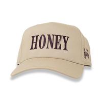 Retro Khaki Otto with Plum Thread