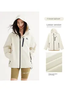 CAMEL Women's Jacket Spring and Autumn Windproof Waterproof Outdoor Leisure Coat Male Couple Shirt