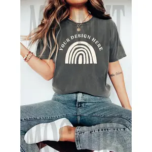 Comfort Colors 1717 Pepper Shirt - Comfort Colors Mockup - 1717 Mockup - Shirt Mockup - Pepper Shirt Mock - Studio Mockup - Pepper Mockup