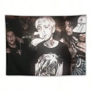 Lil Tapestries Love Peep Rapper Tapestry Wall Hanging Room Art Home Decoration Gift Bedroom Decor Living Room Door  Curtain Balcony y2k  room  decor Meme Banner Flag Music Christmas Anniversary  Backdrop Lightweight wall decor