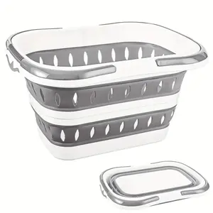 Foldable Laundry Basket - Large Size with Handles, Collapsible Pop-Up Storage Container for Organizing Clothes, Space-Saving Portable Hamper Suitable for Bathroom, Bedroom, Camping, RV Storage, Laundry Baskets